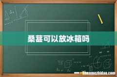 桑葚可以放冰箱吗