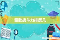 雷欧战斗力排第几