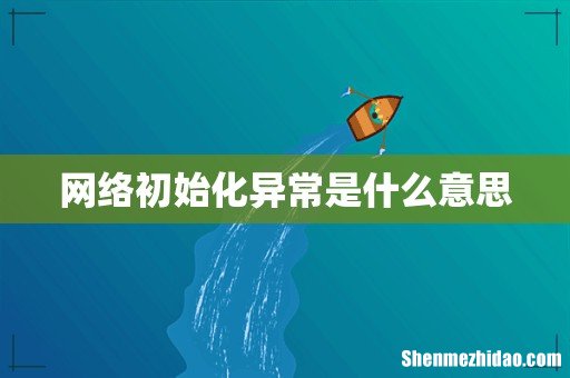 网络初始化异常是什么意思