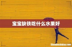宝宝缺铁吃什么水果好