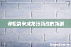 谭松韵宋威龙张新成的新剧
