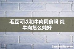 毛豆可以和牛肉同食吗 炖牛肉怎么炖好