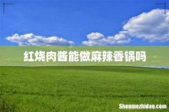 红烧肉酱能做麻辣香锅吗