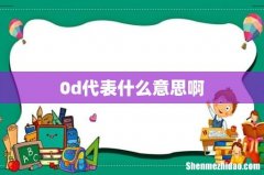 0d代表什么意思啊