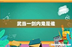 武当一剑内鬼是谁