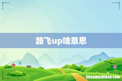 路飞up啥意思