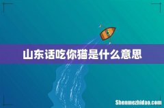 山东话吃你猫是什么意思