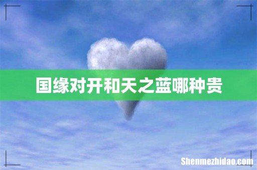 国缘对开和天之蓝哪种贵
