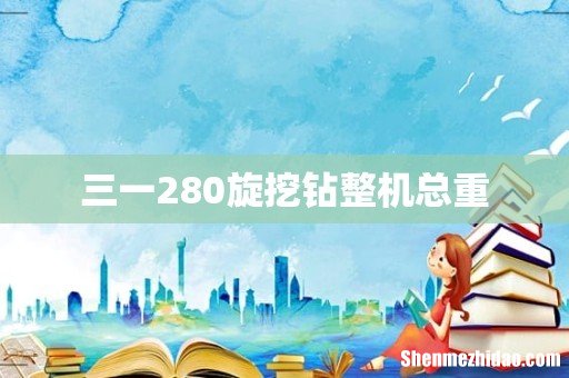三一280旋挖钻整机总重