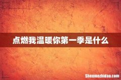 点燃我温暖你第一季是什么