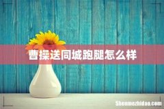 曹操送同城跑腿怎么样