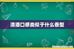 清酒口感类似于什么香型