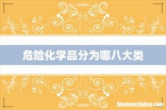 危险化学品分为哪八大类