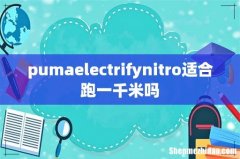 pumaelectrifynitro适合跑一千米吗