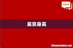 吴京身高
