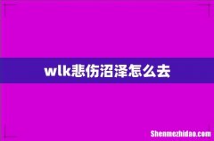 wlk悲伤沼泽怎么去