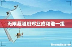 无限超越班郑业成和谁一组