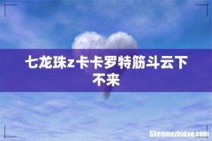 七龙珠z卡卡罗特筋斗云下不来