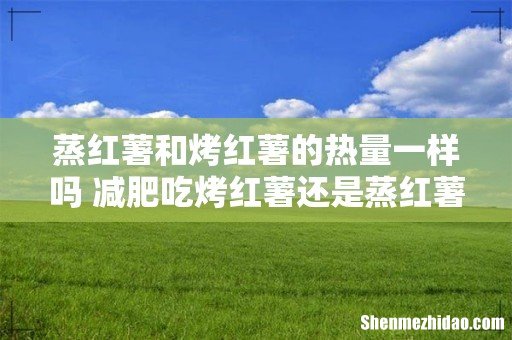 蒸红薯和烤红薯的热量一样吗 减肥吃烤红薯还是蒸红薯
