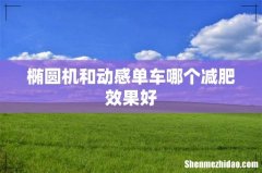 椭圆机和动感单车哪个减肥效果好