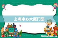 上海中心大厦门票
