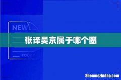 张译吴京属于哪个圈