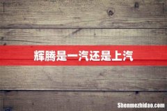辉腾是一汽还是上汽