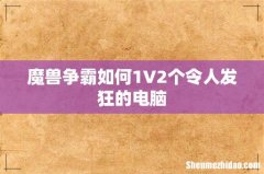 魔兽争霸如何1V2个令人发狂的电脑