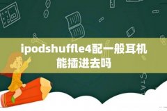 ipodshuffle4配一般耳机能插进去吗