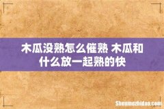 木瓜没熟怎么催熟 木瓜和什么放一起熟的快