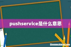 pushservice是什么意思