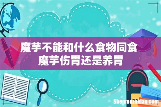 魔芋不能和什么食物同食 魔芋伤胃还是养胃