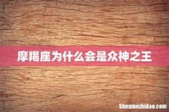摩羯座为什么会是众神之王