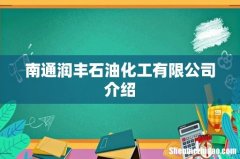 南通润丰石油化工有限公司介绍