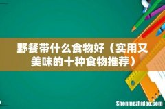 实用又美味的十种食物推荐 野餐带什么食物好