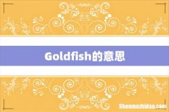 Goldfish的意思