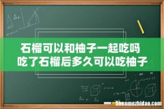 石榴可以和柚子一起吃吗 吃了石榴后多久可以吃柚子