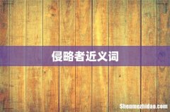 侵略者近义词