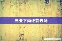 三亚下雨还能去吗