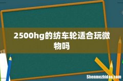 2500hg的纺车轮适合玩微物吗