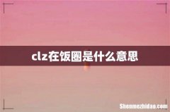 clz在饭圈是什么意思