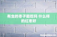 有虫的枣子能吃吗 什么样的红枣好