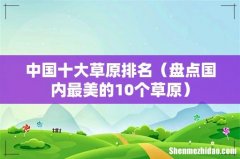 盘点国内最美的10个草原 中国十大草原排名