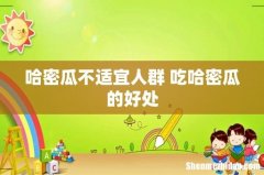 哈密瓜不适宜人群 吃哈密瓜的好处