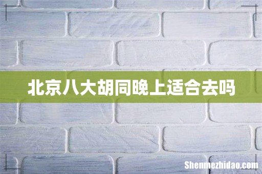 北京八大胡同晚上适合去吗