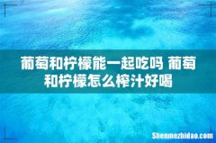 葡萄和柠檬能一起吃吗 葡萄和柠檬怎么榨汁好喝
