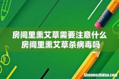 房间里熏艾草需要注意什么 房间里熏艾草杀病毒吗