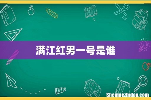 满江红男一号是谁