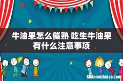 牛油果怎么催熟 吃生牛油果有什么注意事项