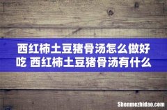 西红柿土豆猪骨汤怎么做好吃 西红柿土豆猪骨汤有什么营养